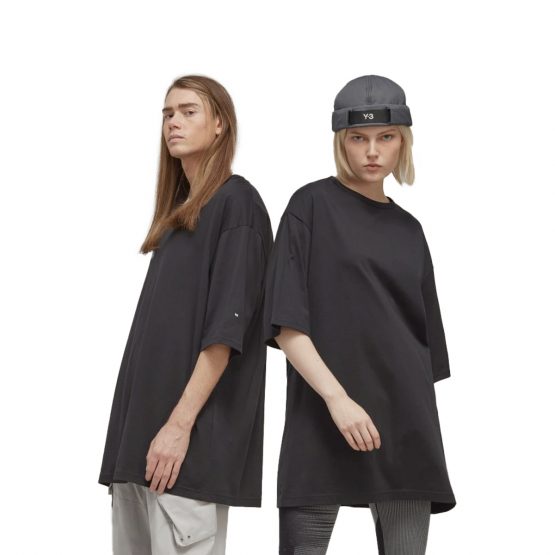 חולצת טי שירט אדידס לגברים Adidas Y-3 Boxy Short Sleeve Tee - שחור