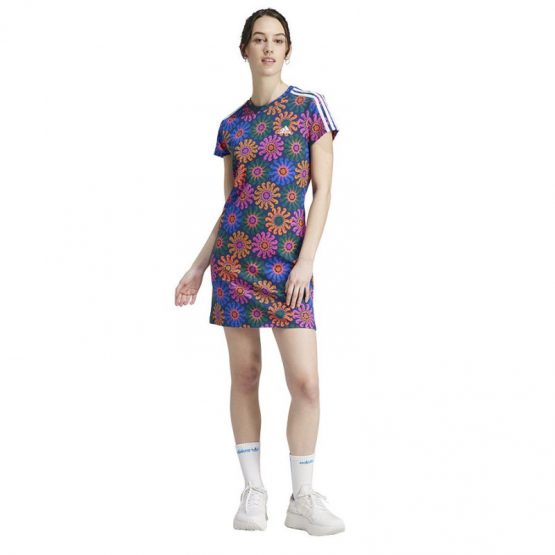 שמלה קצרה אדידס לנשים Adidas Farm Dress - צבעוני
