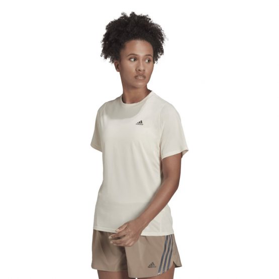 חולצת טי שירט אדידס לנשים Adidas Run Icons Running Tee - לבן