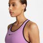 טופ וחולצת קרופ נייק לנשים Nike Dri-FIT Swoosh Fioletowy - סגול