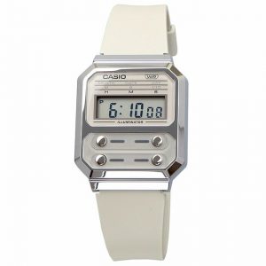 שעון קסיו לגברים CASIO A100WEF - לבן