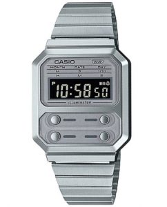 שעון קסיו לגברים CASIO A100WE-7B - כסף