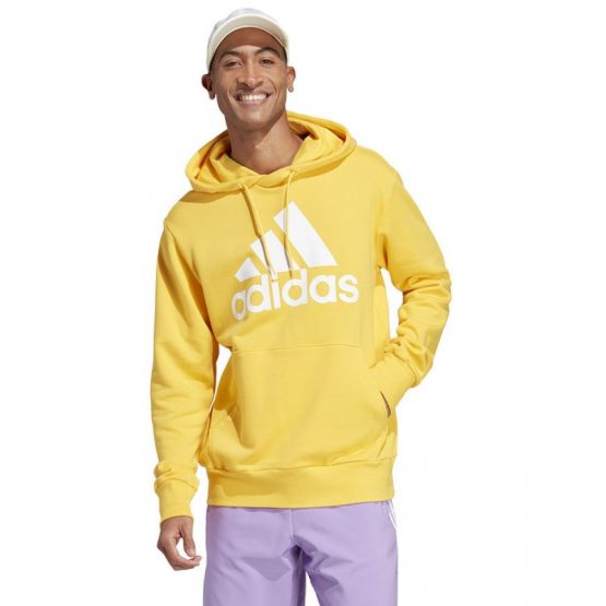 סווטשירט אדידס לגברים Adidas Big Logo - צהוב