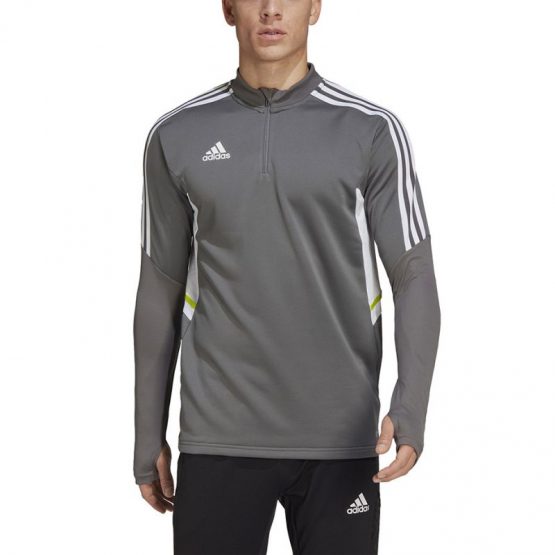 סווטשירט אדידס לגברים Adidas Condivo 22 Training 1/2 zip - אפור