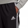 מכנסיים ארוכים אדידס לגברים Adidas Essentials Tapered Cuff 3 Stripes - שחור