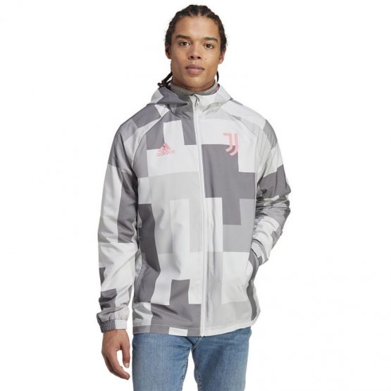 ג'קט ומעיל אדידס לגברים Adidas Juventus - אפור