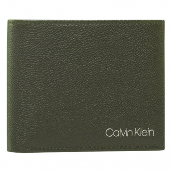 ארנק קלווין קליין לגברים Calvin Klein Bifold 5cc Wcoin - ירוק