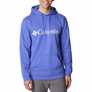 סווטשירט קולומביה לגברים Columbia Csc Basic Logo Hoodie - סגול