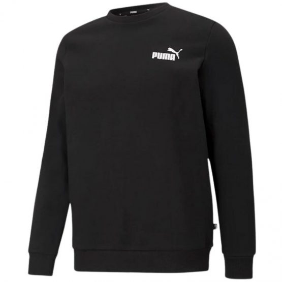 סווטשירט פומה לגברים PUMA ESS Small Logo Crew - שחור