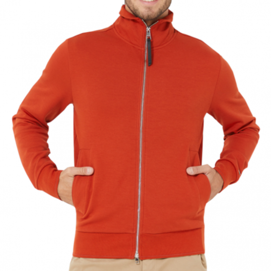 ג'קט ומעיל טומי הילפיגר לגברים Tommy Hilfiger Elevated Zip Th - כתום כהה