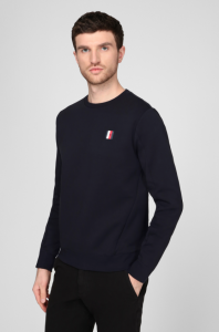 חולצת טי שירט ארוכות טומי הילפיגר לגברים Tommy Hilfiger Modern Essentials Sweatshirt - שחור