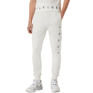 מכנסיים ארוכים טומי הילפיגר לגברים Tommy Hilfiger Mono Design Swe - לבן