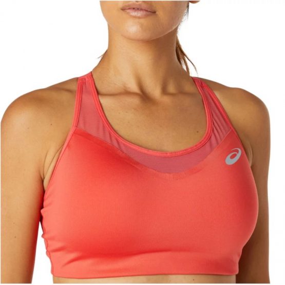 טופ וחולצת קרופ אסיקס לנשים Asics bra  Accelerate Bra - ורוד אפרסק