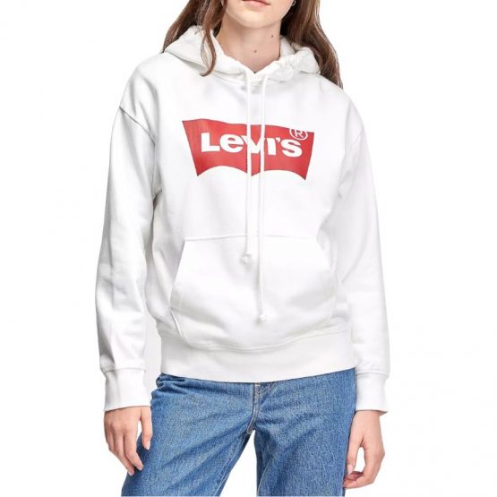 סווטשירט ליוויס לנשים Levis Graphic Standard Hoodie - לבן