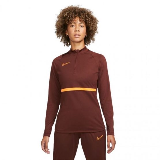 סווטשירט נייק לנשים Nike Dri-FIT Academy 21 Drill Top - חום