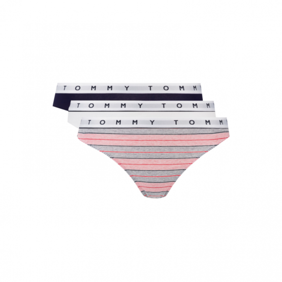 תחתוני טומי הילפיגר לנשים Tommy Hilfiger 3p Thong Print - צבעוני בהיר