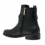 מגפי טומי הילפיגר לנשים Tommy Hilfiger Th Belt Flat Boot - שחור