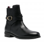 מגפי טומי הילפיגר לנשים Tommy Hilfiger Th Belt Flat Boot - שחור