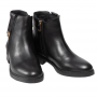 מגפי טומי הילפיגר לנשים Tommy Hilfiger Th Hardware Leather Flat Boot - שחור