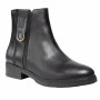 מגפי טומי הילפיגר לנשים Tommy Hilfiger Th Hardware Leather Flat Boot - שחור