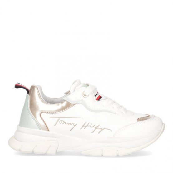 נעלי סניקרס טומי הילפיגר לנשים Tommy Hilfiger sportowe - לבן