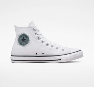 נעלי סניקרס קונברס לגברים Converse CHUCK TAYLOR ALL STAR HI - לבן