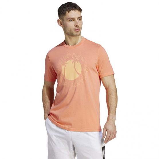חולצת טי שירט אדידס לגברים Adidas Sun Graphic Tee - כתום