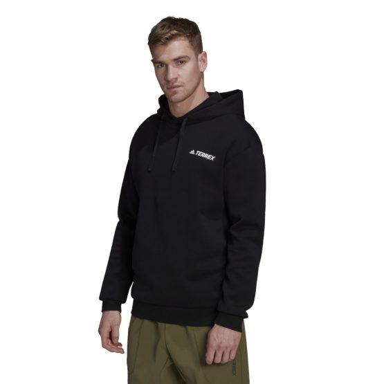 סווטשירט אדידס לגברים Adidas Terex Logo Hoody - שחור