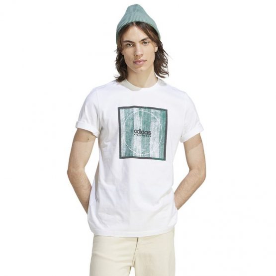 חולצת טי שירט אדידס לגברים Adidas Tiro Box Tee - לבן