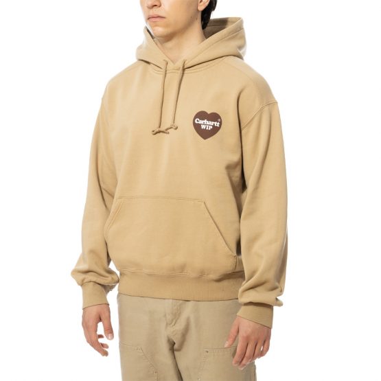 סווטשירט קארהארט לגברים Carhartt WIP Heart Sweat Dusty - קרם קפוצ'ינו