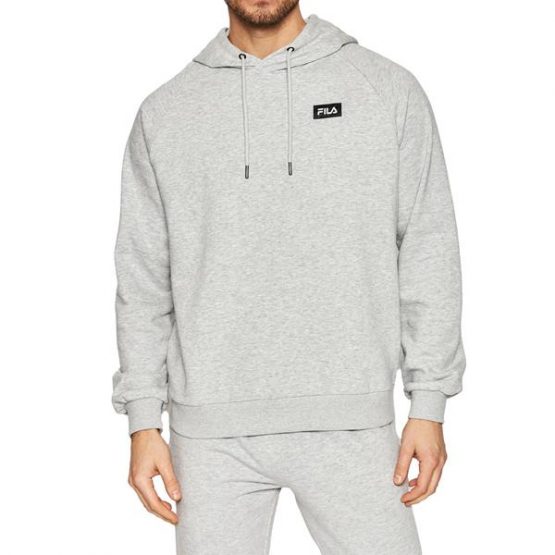 סווטשירט פילה לגברים Fila Belfort Hoody - אפור