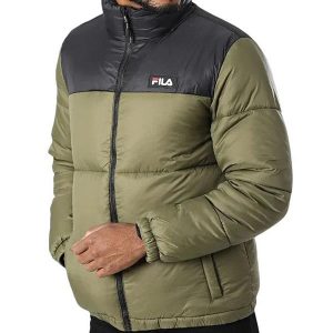 ג'קט ומעיל פילה לגברים Fila Soller Puff Jkt - ירוק