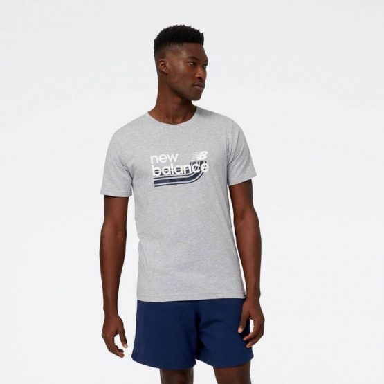 חולצת טי שירט ניו באלאנס לגברים New Balance Sport Core Graphic - אפור