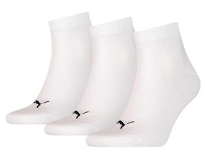 גרב פומה לגברים PUMA Quarter Plain 3pack - לבן