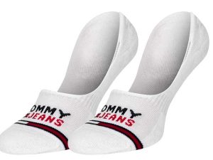 גרב טומי הילפיגר לגברים Tommy Hilfiger Show Mid Cut 2pack - לבן