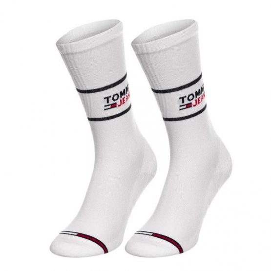 גרב טומי הילפיגר לגברים Tommy Hilfiger Sock 2pack - לבן