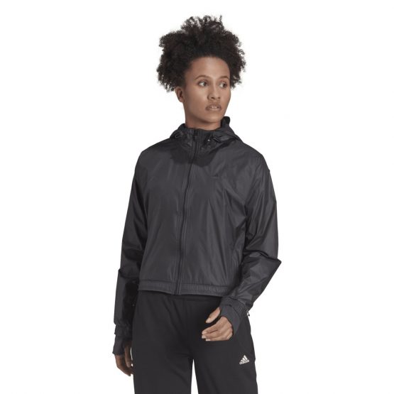ג'קט ומעיל אדידס לנשים Adidas Versatile For Elements Windbreaker - שחור