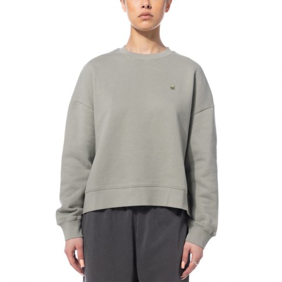 סווטשירט קארהארט לנשים Carhartt WIP Wip Chester Sweatshirt - אפור אבן