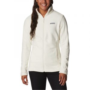 ג'קט ומעיל קולומביה לנשים Columbia Basin Trail III Full Zip Fleece Sweatshirt - לבן