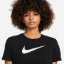 חולצת טי שירט נייק לנשים Nike Swoosh - שחור