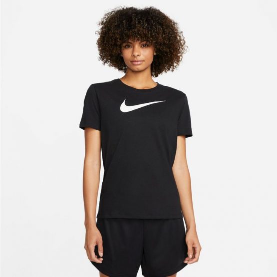 חולצת טי שירט נייק לנשים Nike Swoosh - שחור