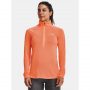 סווטשירט אנדר ארמור לנשים Under Armour Tech Twist 1/2 Zip - כתום