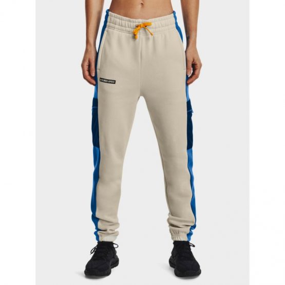 מכנסיים ארוכים אנדר ארמור לנשים Under Armour Trousers - קרם