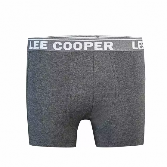 תחתוני lee cooper לגברים lee cooper 3  PACK LC COOL BOXER - אפור