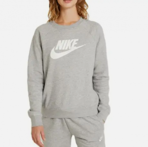 סווטשירט נייק לנשים Nike Bluzka W - אפור
