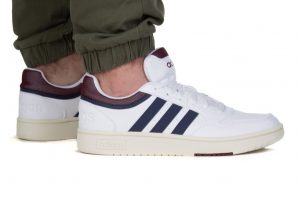 נעלי סניקרס אדידס לגברים Adidas Hoops 3.0 - כחול/לבן