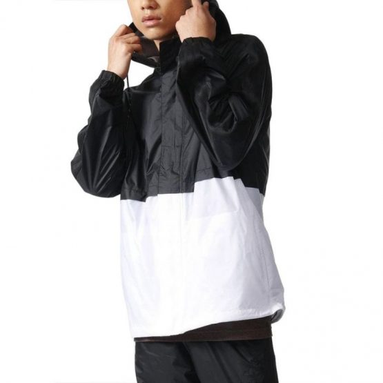 ג'קט ומעיל אדידס לגברים Adidas Originals Berlin Windbreaker - לבן/שחור