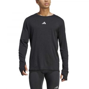 חולצת טי שירט ארוכות אדידס לגברים Adidas Ultimate Running Conquer - שחור