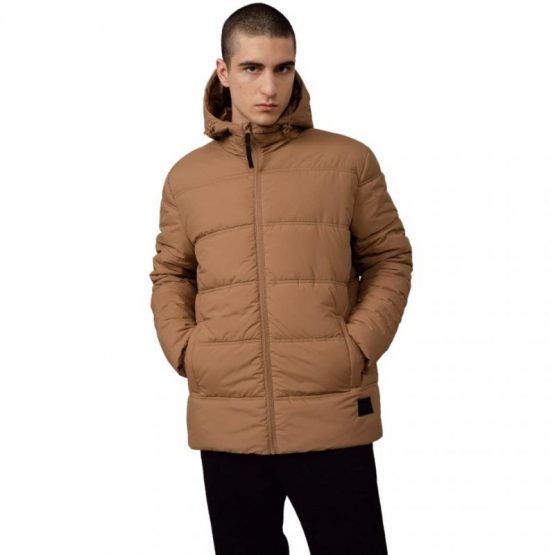 ג'קט ומעיל אוטורון לגברים Outhorn Warm puffer coat - חום