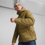 ג'קט ומעיל פומה לגברים PUMA Ess Hooded Padded Jacket - ירוק זית